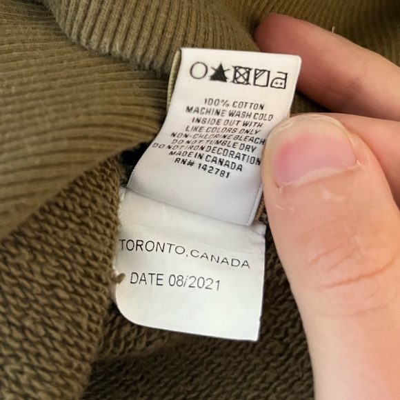 Aimé Leon Dore ALD - Heavyweight Uniform Sweatshirt - Size M - “Olive”- Like new - Picture 5 of 6